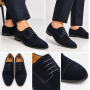 Desa Navy Tanush Men's Suede Casual Shoes | Elegance & Comfort