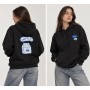 Lucky Women's Black Hooded Sweatshirt - Style and Comfort