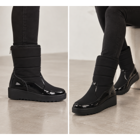 Spenco Black Women's Snow Boots - Winter Fashion