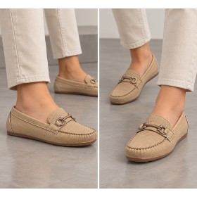 Annamaria Buckled Beige Women Shoes | Stylish and Comfortable