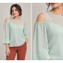 Joymiss Kadın Bluz Mint Yeşil 16S-23-10701