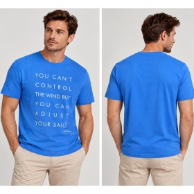 Paul & Shark Erkek Mavi Pamuklu t-shirt E19P1160