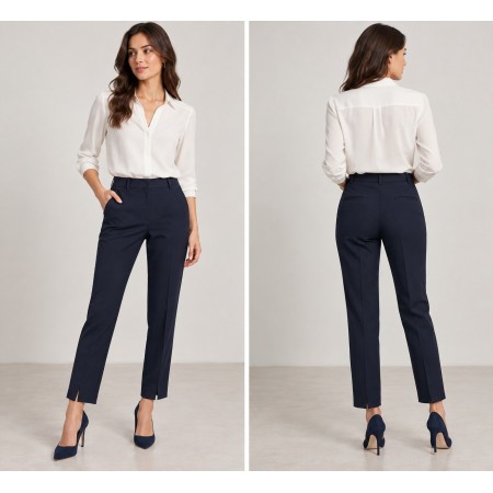 Ipekyol Women's Fabric Pants - Navy Blue