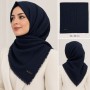 Berussa Women's Navy Scarf 90x90 - Chic and Elegant