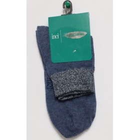 Inci Women's Dark Blue Socks 2589 | Elegance and Comfort