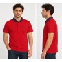 Jsco Denim Polo Collar T-Shirt - Red Cotton