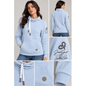 Camp David Kadın Asimetrik Yaka Sweatshirt Su2300-3089-42