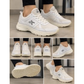 Scot Beyaz Renk Beyaz Taban Spor Sneaker Kadın Ayakkabı 2004