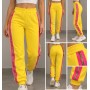 Adventure Kids Girls Sweatpants - Yellow Fuchsia