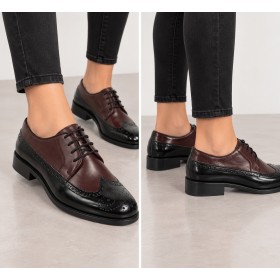 İnci Hakiki Deri Bordo Kadın Ayakkabı 5066