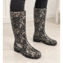 Flo Patterned Long Rain Boots - Style and Comfort