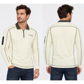 California Forever Polo Yaka Erkek Sweatshirt, Krem AV99012-7499