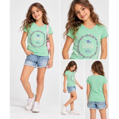 U.S.Polo Assn. Kız Çocuk Tişört G084SZ011.000.77590.YS0571T
