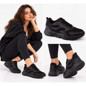 Tiwitto Women's Black Sports Shoes - Style and Comfort