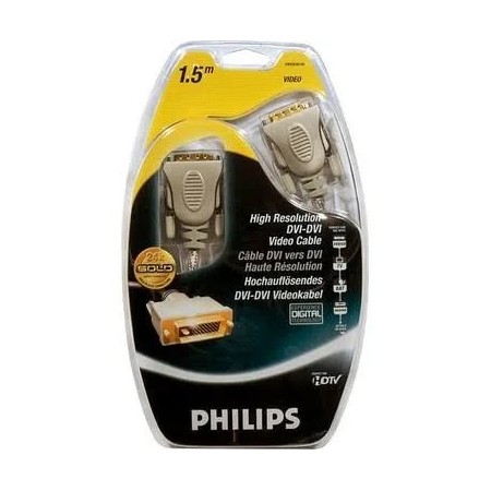 Philips SWV3535/10 24K Gold DVI To DVDI 24+1 1.5 mt Görüntü Kablosu