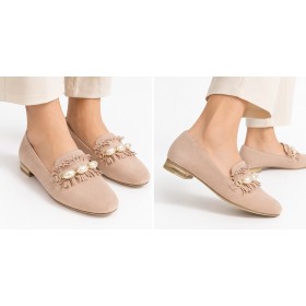 Divarese Kadın Pudra Rengi Loafer Ayakkabı 502142300