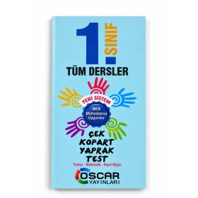 Oscar Yayınları 1. Sınıf Tüm Dersler Çek Kopart Yaprak Test Türkçe-Matemetik-Hayat Bilgisi