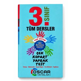 Oscar Yayınları 3. Sınıf Tüm Dersler Çek Kopart Yaprak Test/ Türkçe-Matemetik-Hayat Bilgisi-Fen Bilimleri-İngilizce