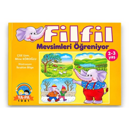 Ya-Pa Yayınları 2-3 Yaş Filfil Mevsimleri Öğreniyor
