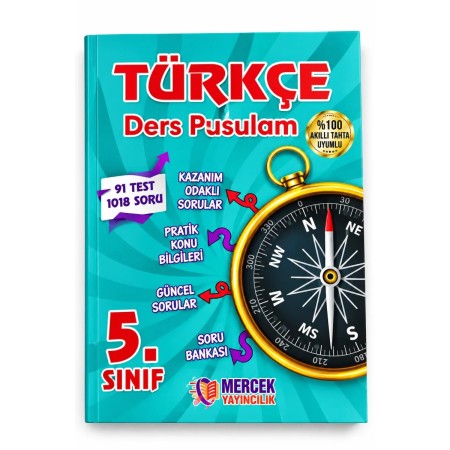 Mercek Yayıncılık Türkçe Ders Pusulam 5.Sınıf 91 Test 1018 Soru