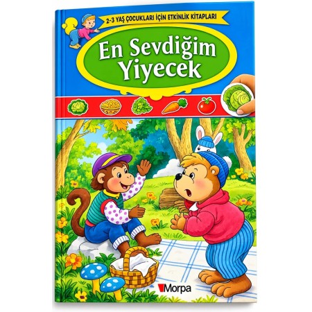Morpa Yayınları En Sevdiğim Yiyecek/ 2-3 Yaş Çocukları İçin Etkinlik Kitapları