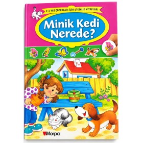 Morpa Yayınları Minik Kedi Nerede/ 2-3 Yaş Çocukları İçin Etkinlik Kitapları