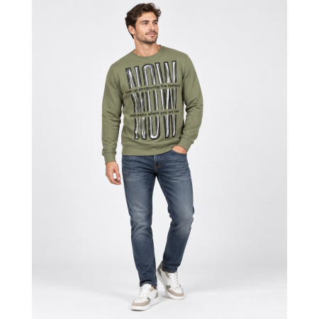 Breezy Erkek Sweatshirt Haki 19402116 10012