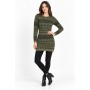 Fulla Women's Khaki Knit Dress - Embrace Elegance