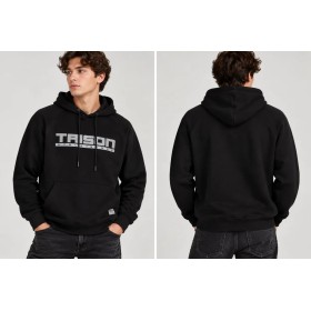 Taison Unisex Kapüşonlu Sweatshirt Siyah EZP001