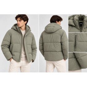 Mavi Su itici Regular Fit  Kapüşonlu Fermuarlı Şişme Mont M1110225-71484