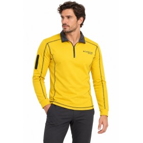 California Forever, Polo Yaka Erkek Sweatshirt, Sarı AV99012-1355