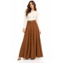 Jupe Women’s Belted Brown Skirt 0882 - Elegance and Comfort