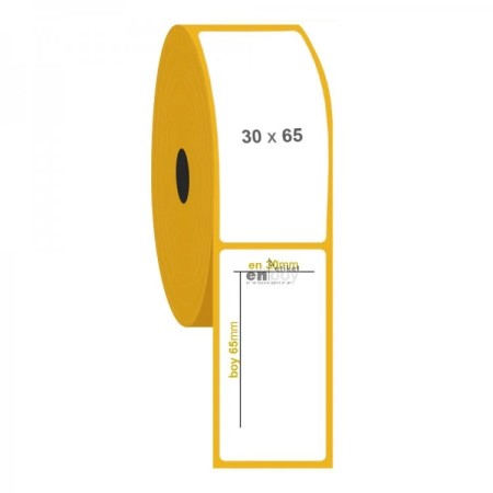 Herboy 30mm x 65mm Termal Rulo Etiket Çap 5cm