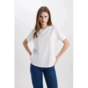 Defacto Kadın T-Shirt Beyaz W9584AZ/WT34