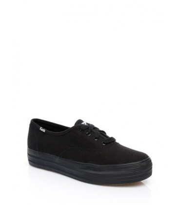 Keds Triple Kadın Siyah Sneaker Ayakkabı WF56551 - Gümrük Deposu
